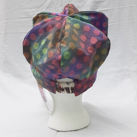 WHIMSICLE Reversible Polka Dot / Floral Fabric Engineer Style Hat Cap - Picture 6 of 9